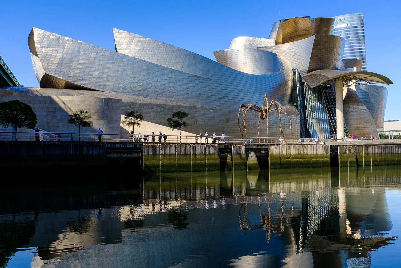 Guggenheim museum in Bilbao, Spain.