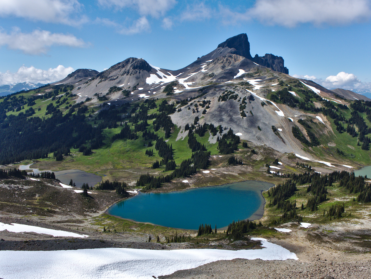 Black Tusk viewed from Panorama Ridge, near Garibaldi Lake, BC, Canada.