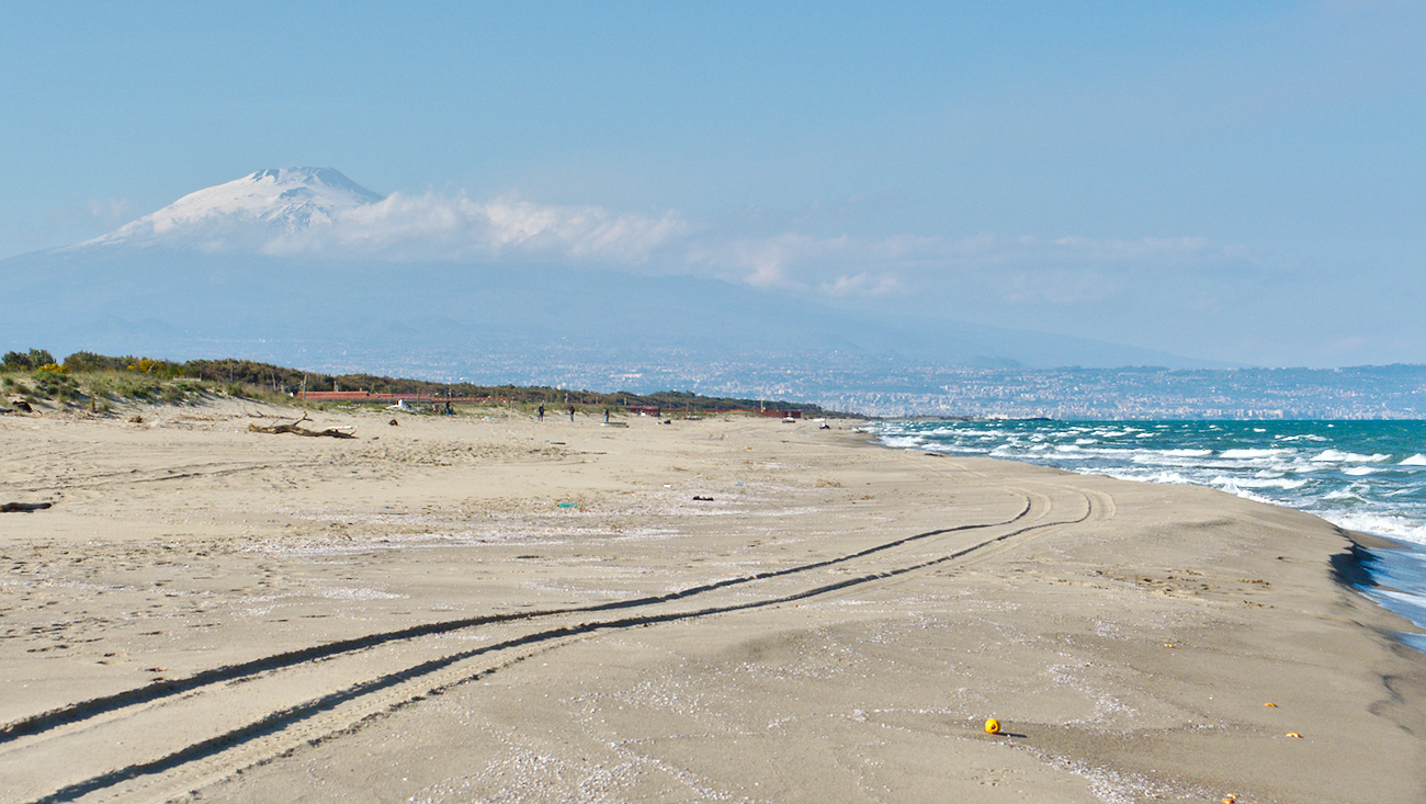A sunny afternoon with a view on the Etna, near Catania, Sicily.