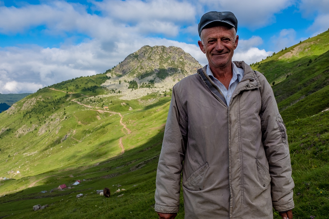 Manol, the shepherd, in Dobërdol, Albania.