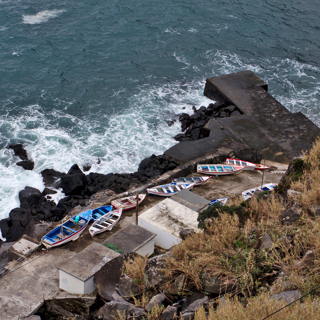 Boats near the lighthouse 