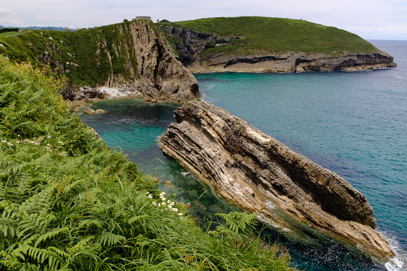 Rock formation near Llanes, Spain.