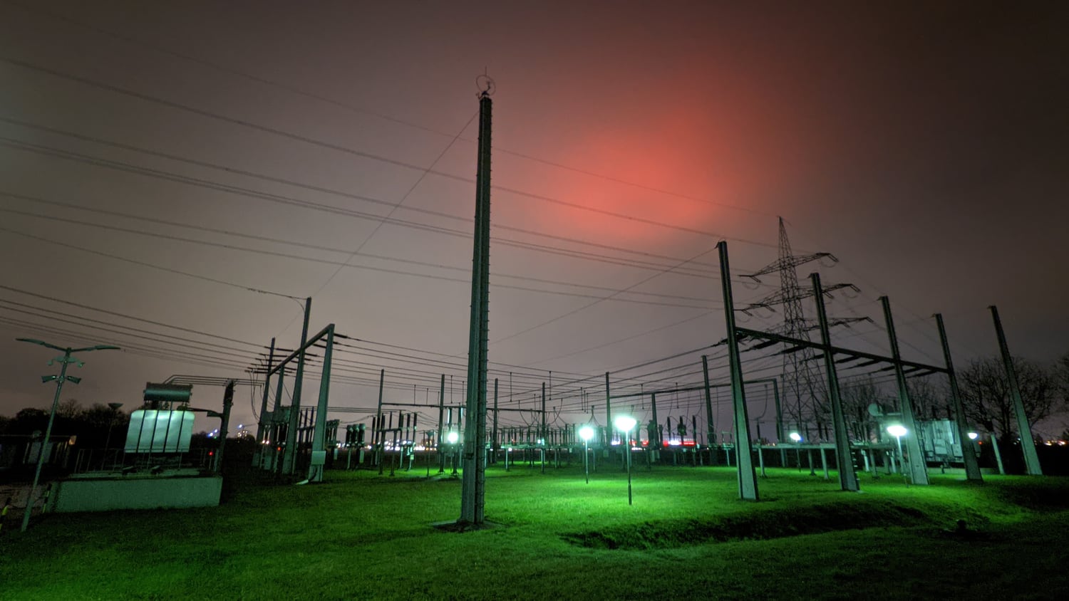 Transformer station near Mainz, Germany.