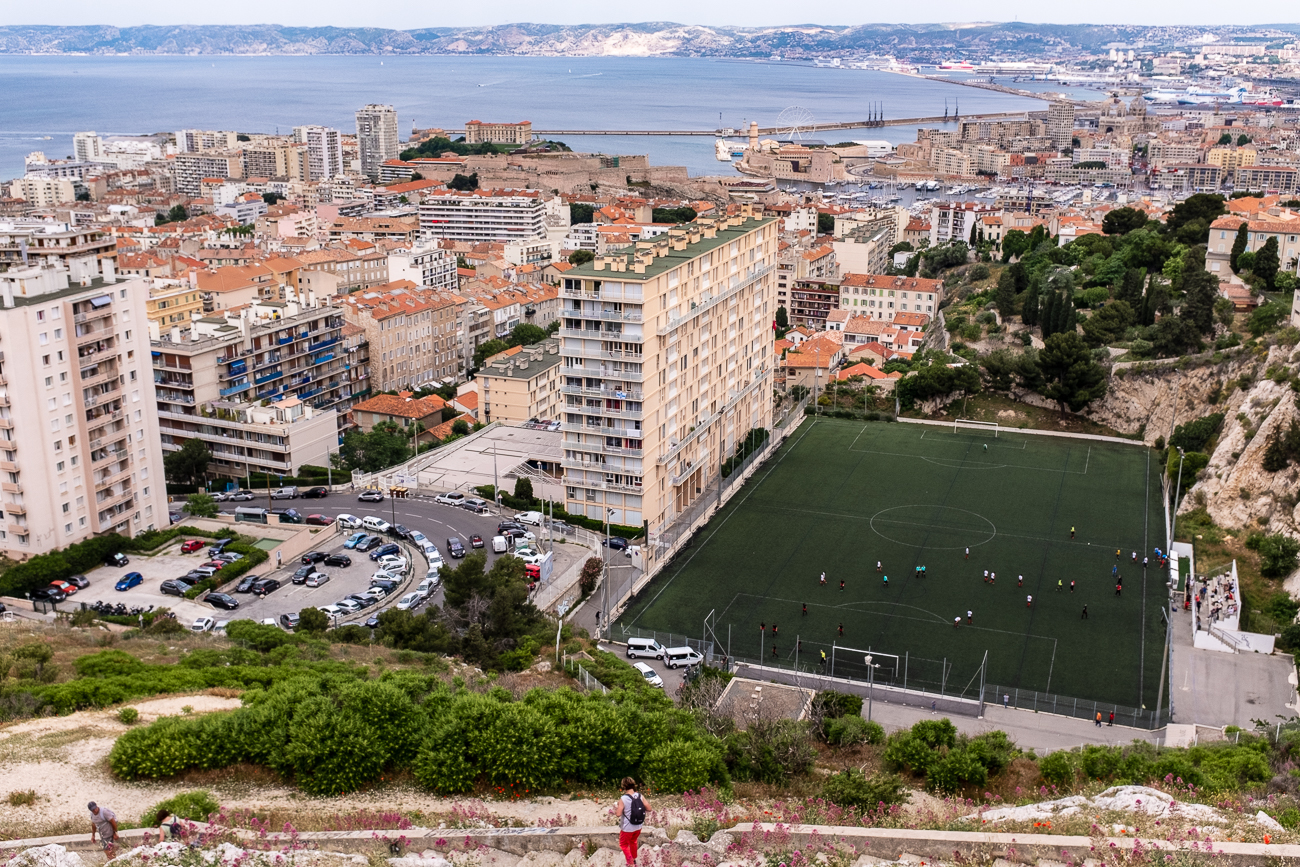 View over the city of Marseille, France.