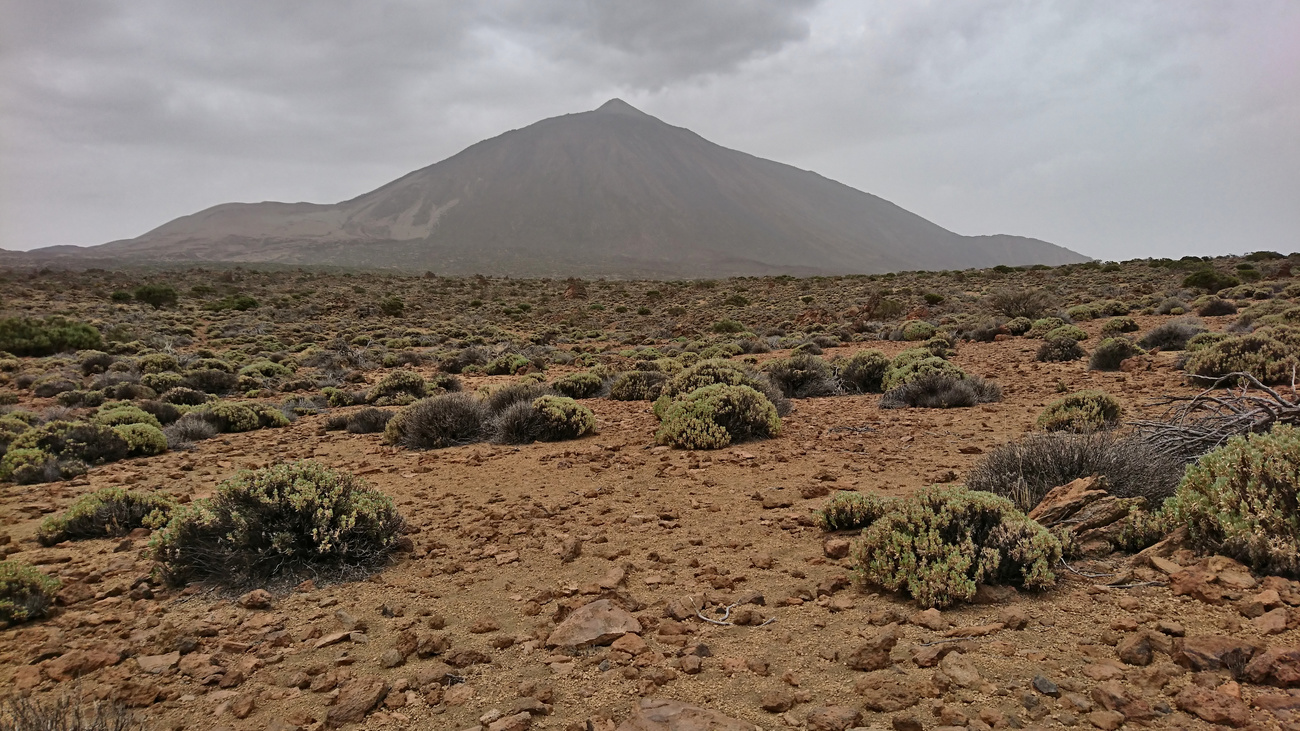 Mount Teide during a cloudy day, Tenerife.